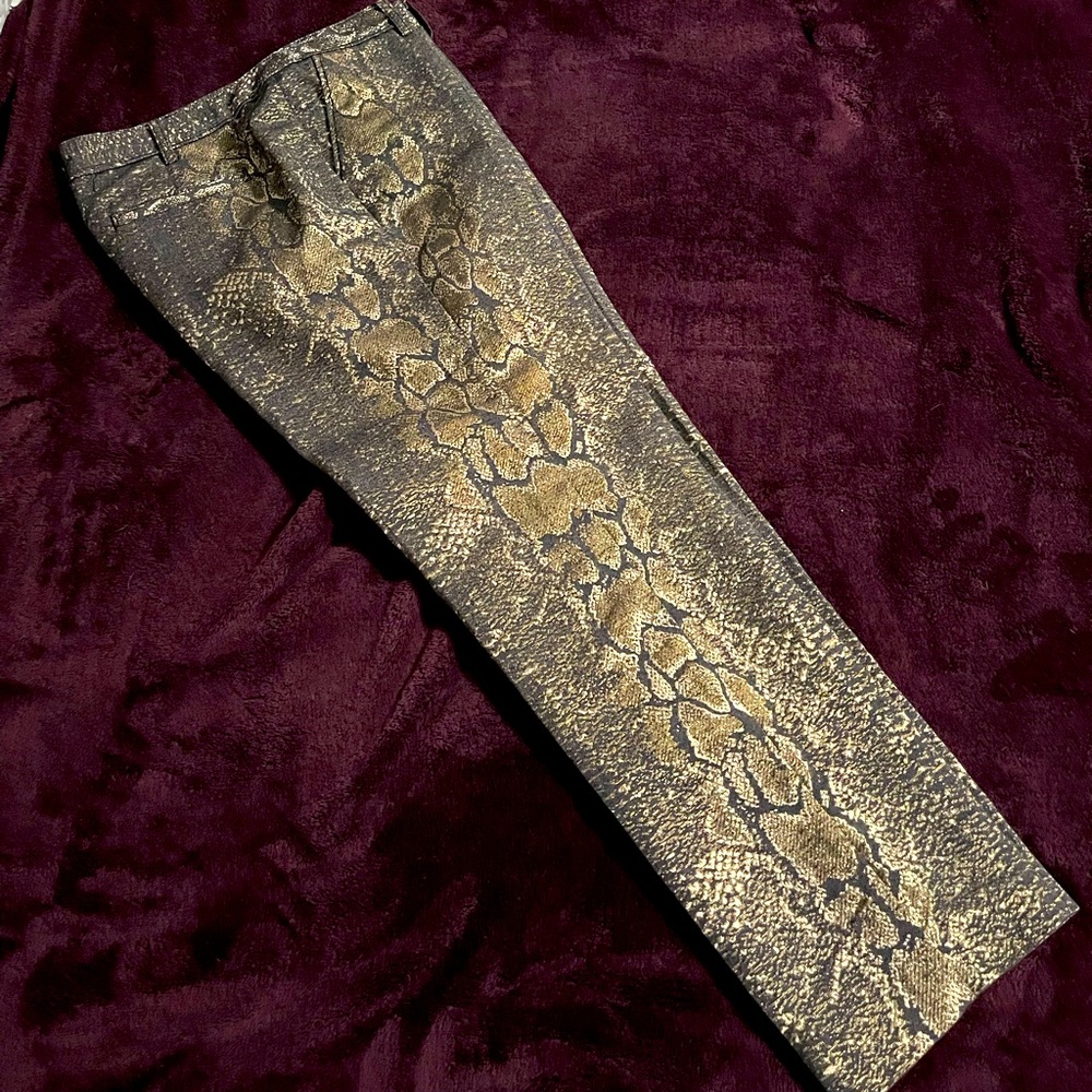 Holiday Pants snakeskin pattern